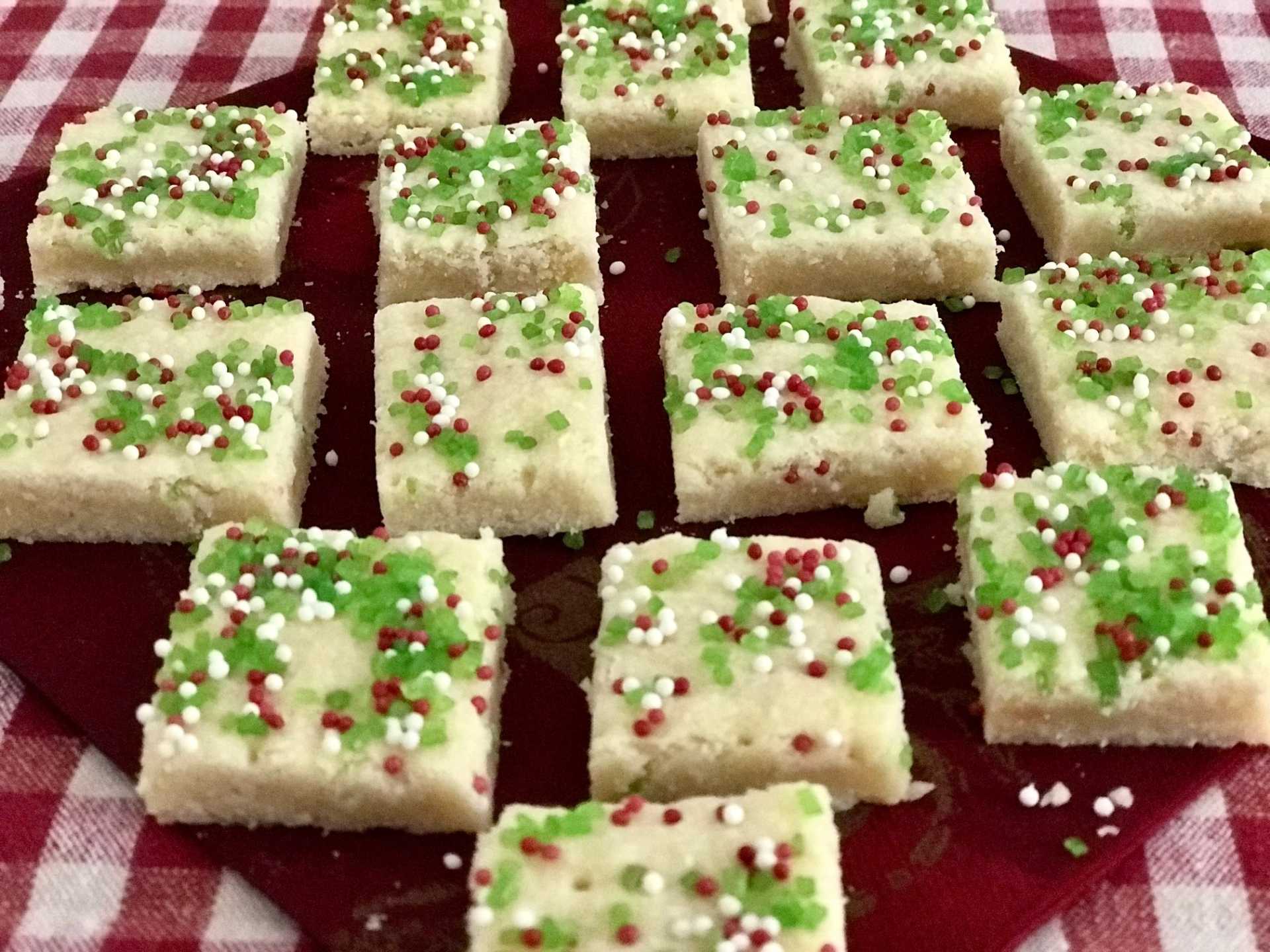 Shortbread mit Zuckerstreuseln